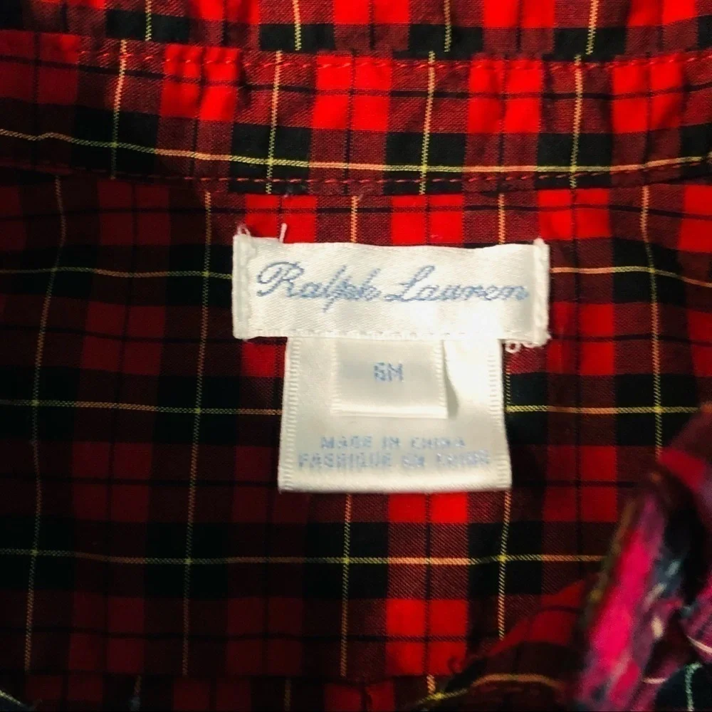 POLO RALPH LAUREN - Infant boys shirt and Christmas pants size 6 months